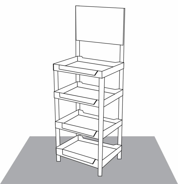 Expositor modular injetado